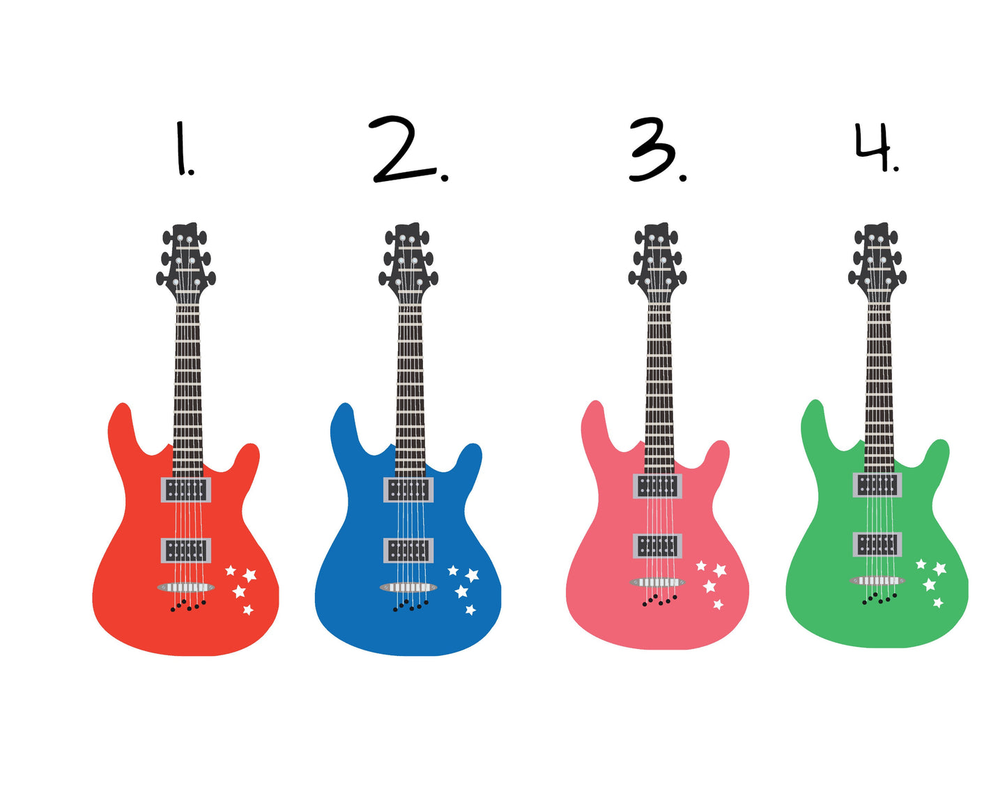 Personalized You Rock Guitar Music Valentine's Day Sticker To From Gift Tag Class Party Favor Square Labels