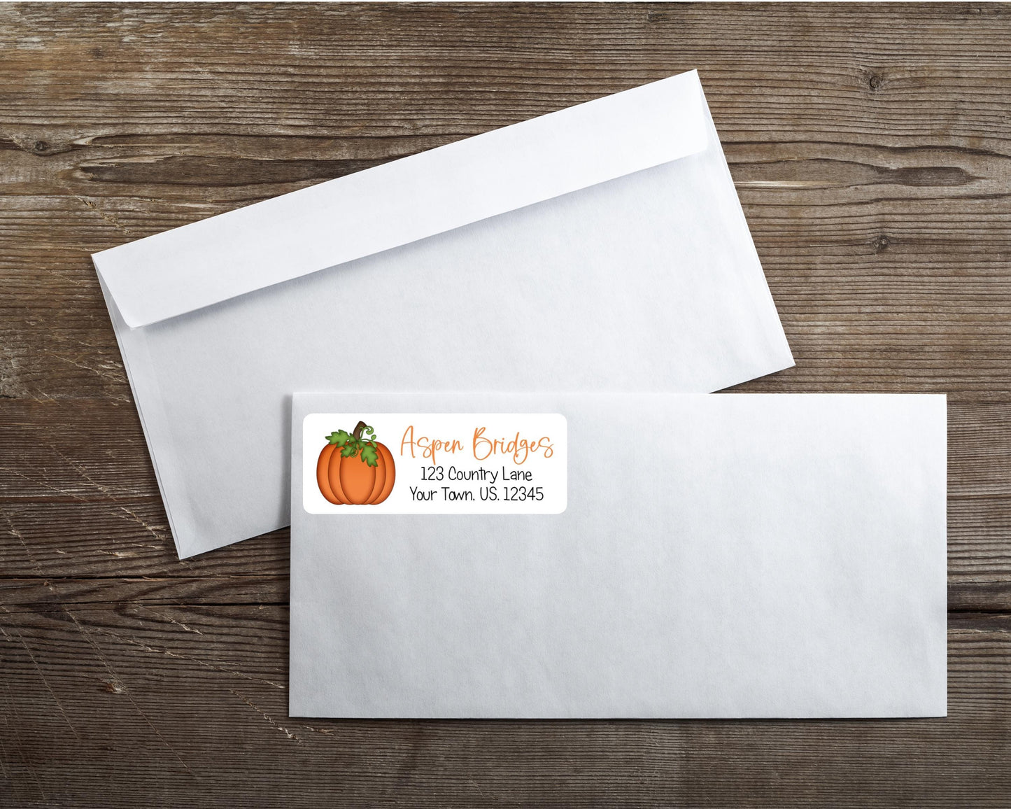 Autumn Fall Thanksgiving Pumpkin Gourd Return Address Labels Set of 30