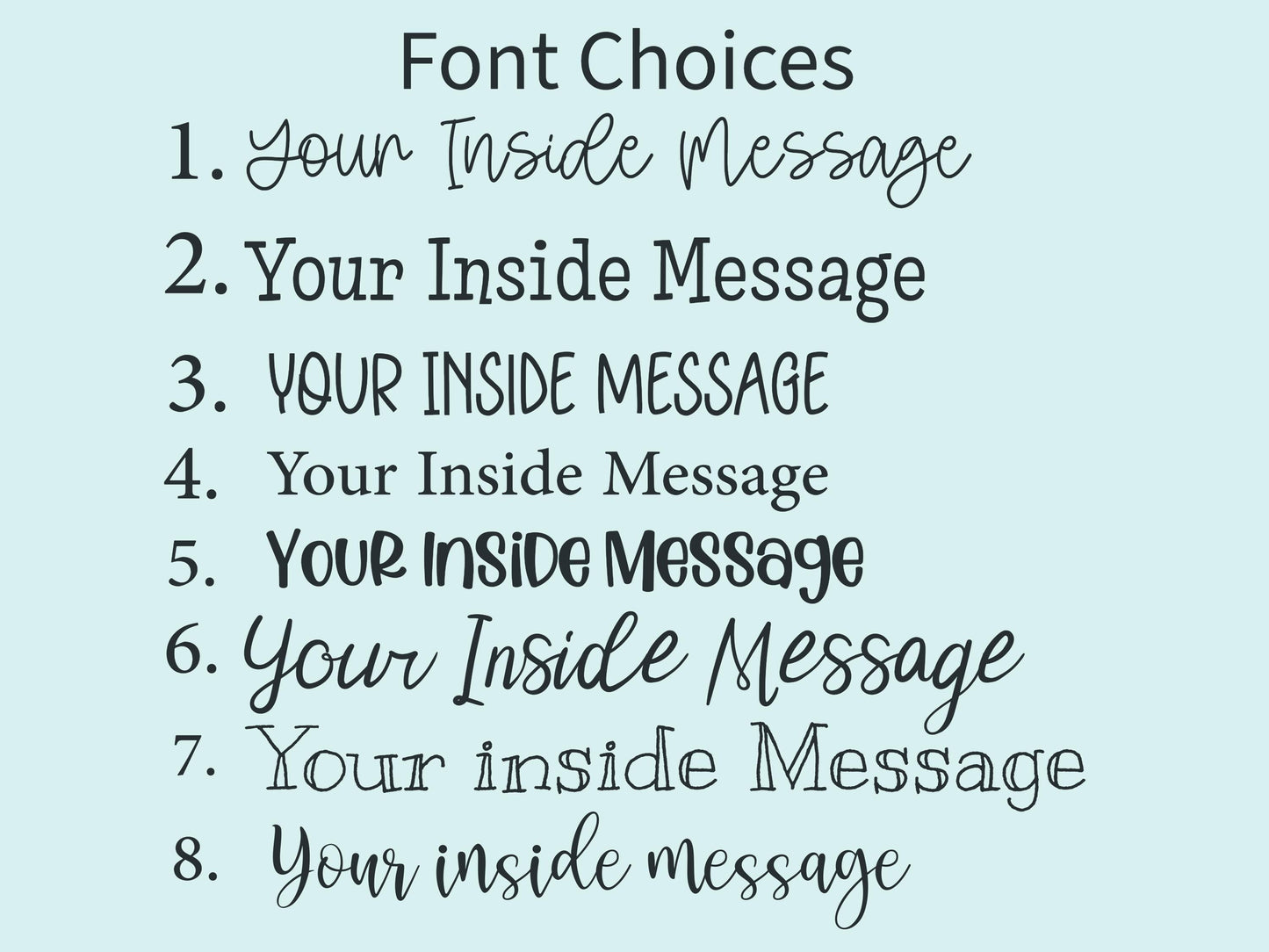 ADD inside printing to Folded Note Cards