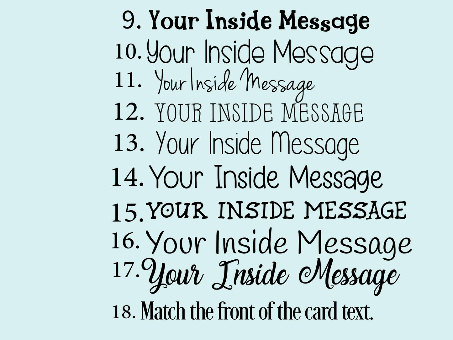 ADD inside printing to Folded Note Cards