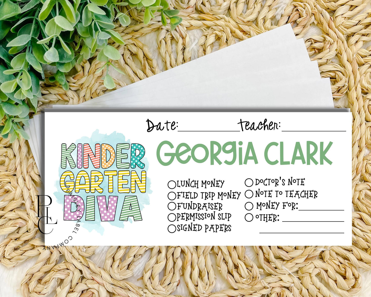 Kindergarten Diva Bubble Words Colorful Polka Dot Back To School Money Envelopes School  Student Kids Envelopes Lunch Money Organization