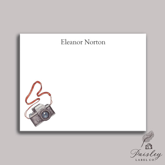 Watercolor Film Camera Note Cards Vintage SLR Photography Stationery Classic 35mm Photographer Gift  Analog Camera NoteCards Stationery Set